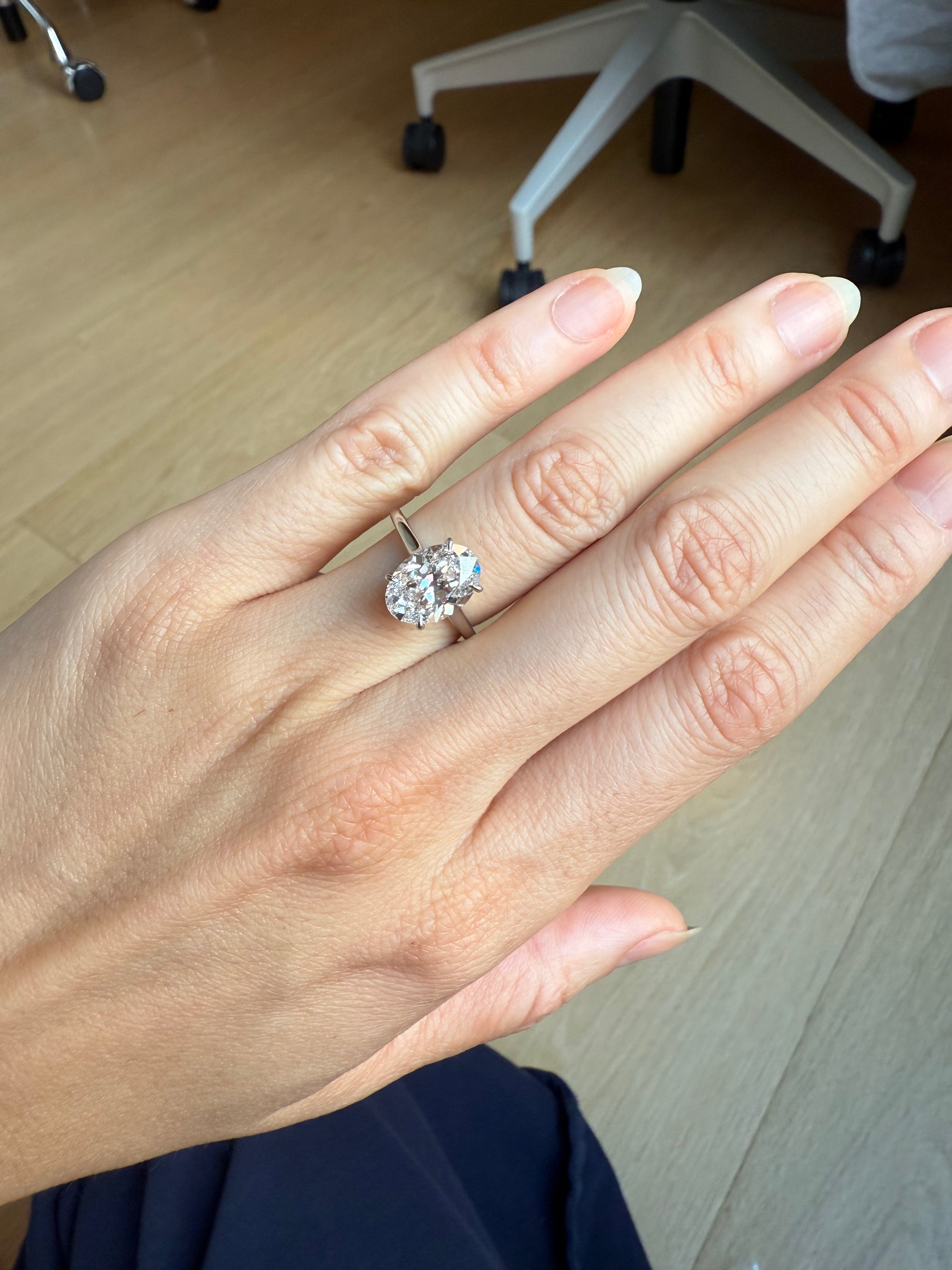 Yves Solitaire Ring – Antique Oval