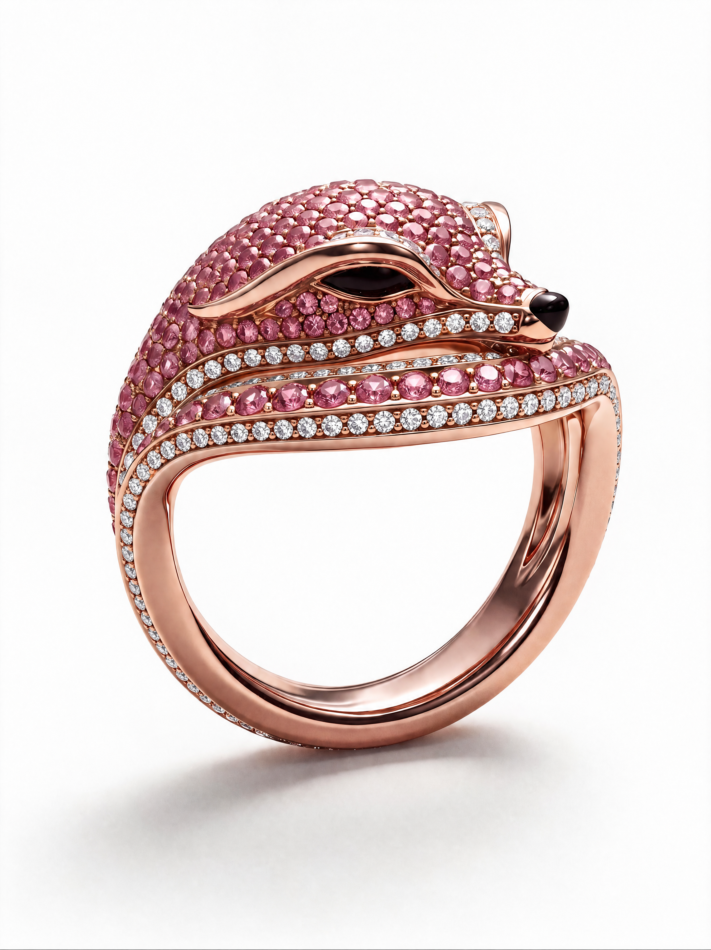 Naturalia Pink Sapphire Fox Ring