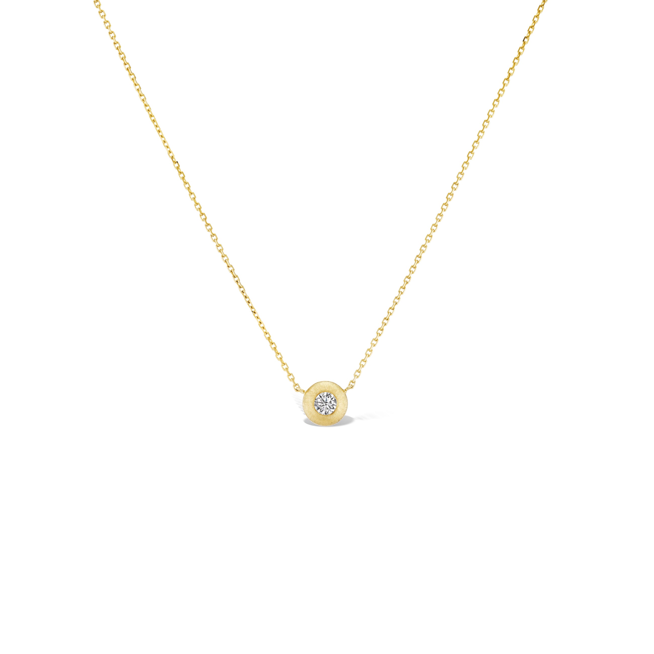 Tapestry Solitaire Button Necklace – Small