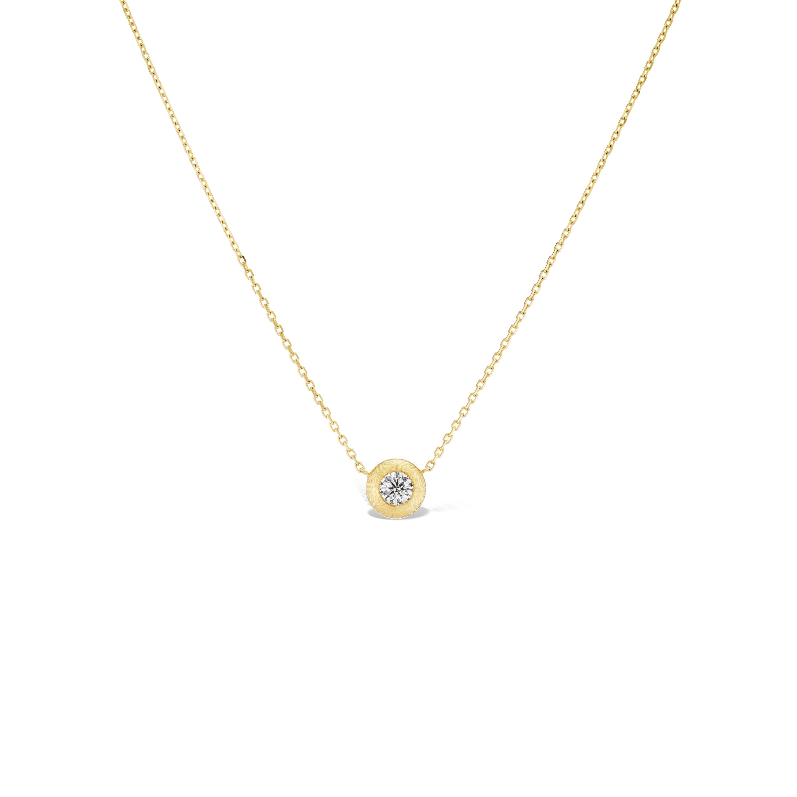 Tapestry Solitaire Button Necklace – Large