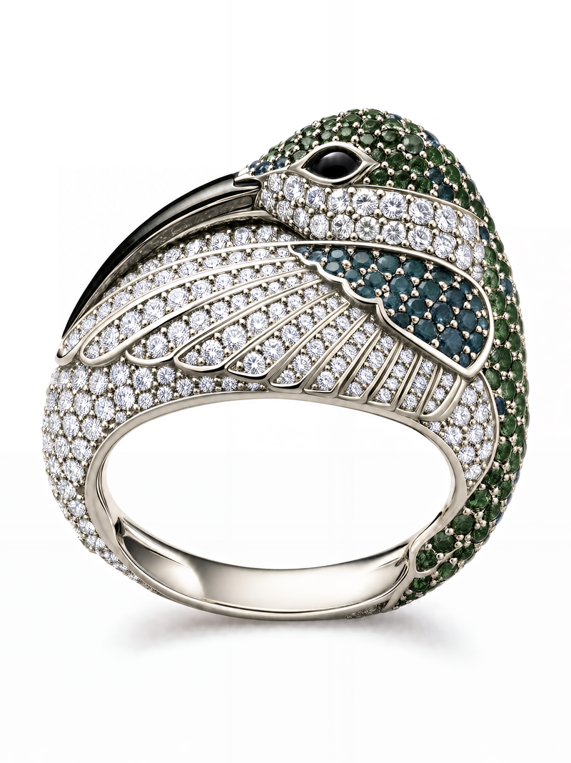 Naturalia Hummingbird Pavé Ring