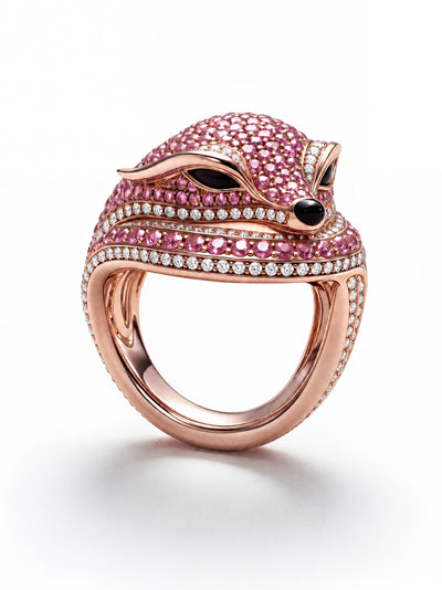 Naturalia Pink Sapphire Fox Ring