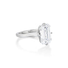 The Yves Solitaire- Emerald Cut Diamond with Compass Prongs
