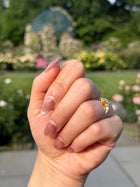 Lotus Basket Three Stone Ring