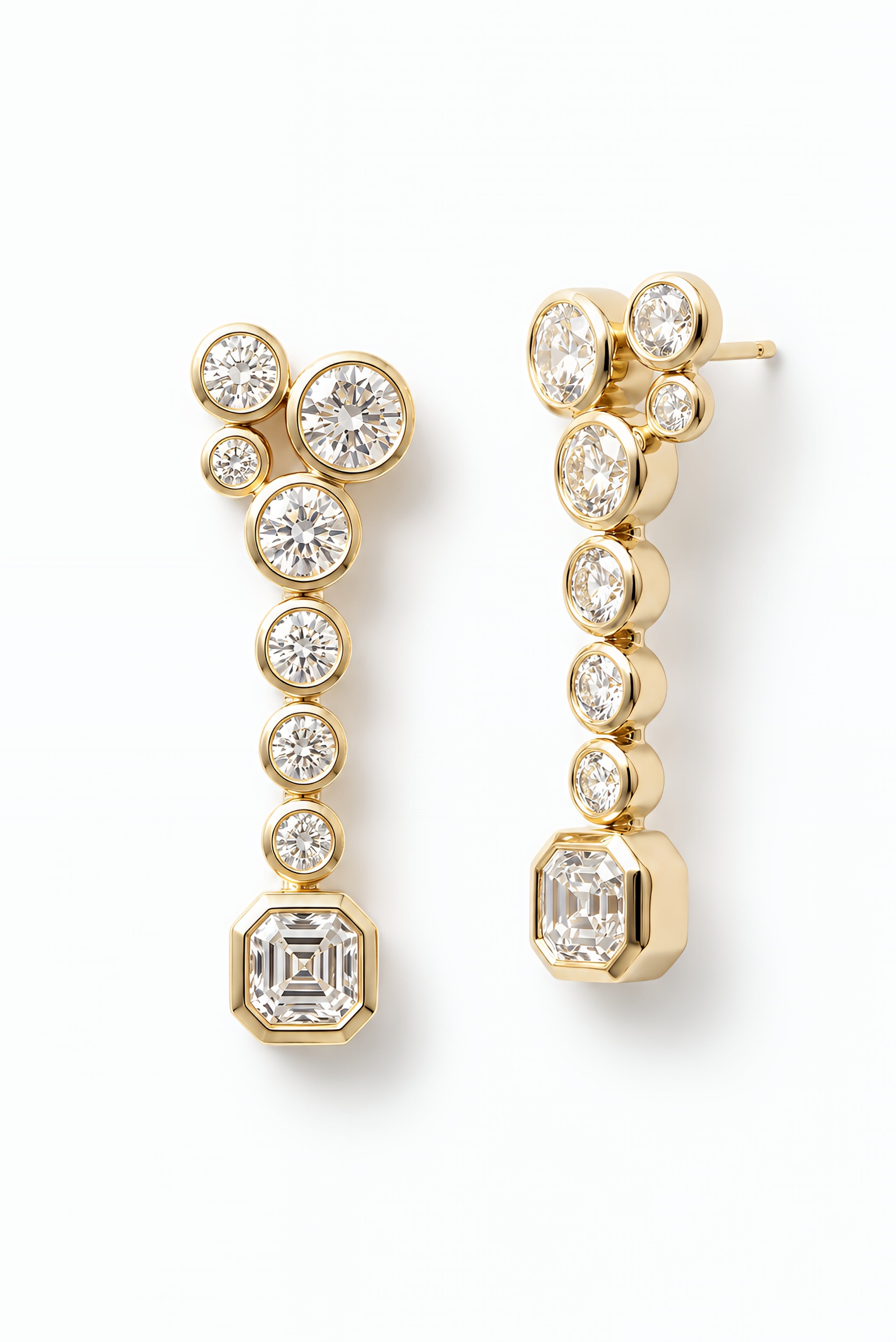 Daydream Mixed Diamond Drop Earrings