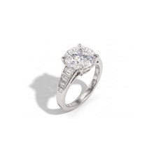 Yves Channel Set Ring – Round Brilliant Diamond
