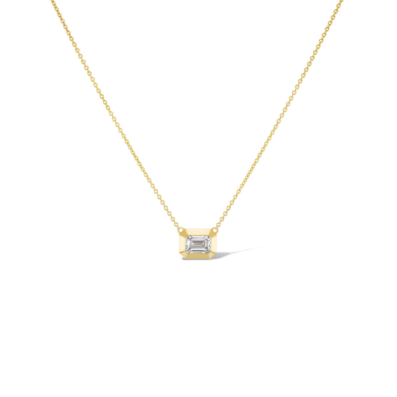 Glow Emerald Cut Solitaire Pendant
