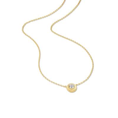 Tapestry Solitaire Button Necklace – Large