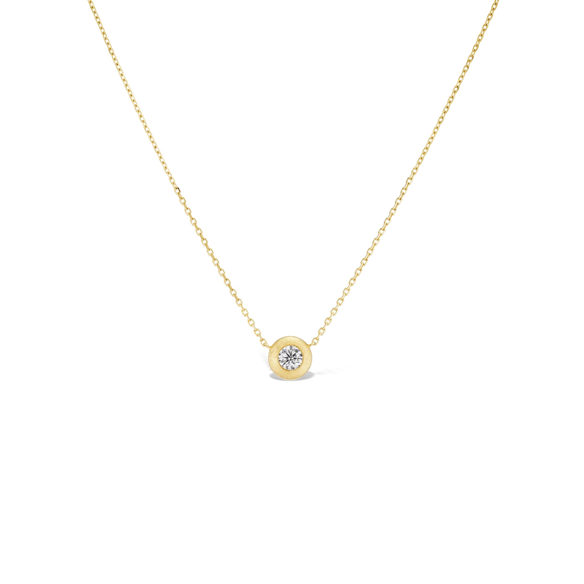 Tapestry Solitaire Button Necklace – Large