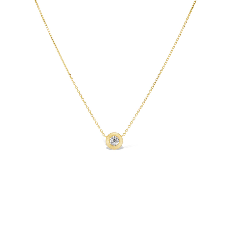 Tapestry Solitaire Button Necklace – Large