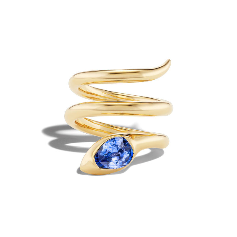 Eden Snake Pinky Wrap Ring