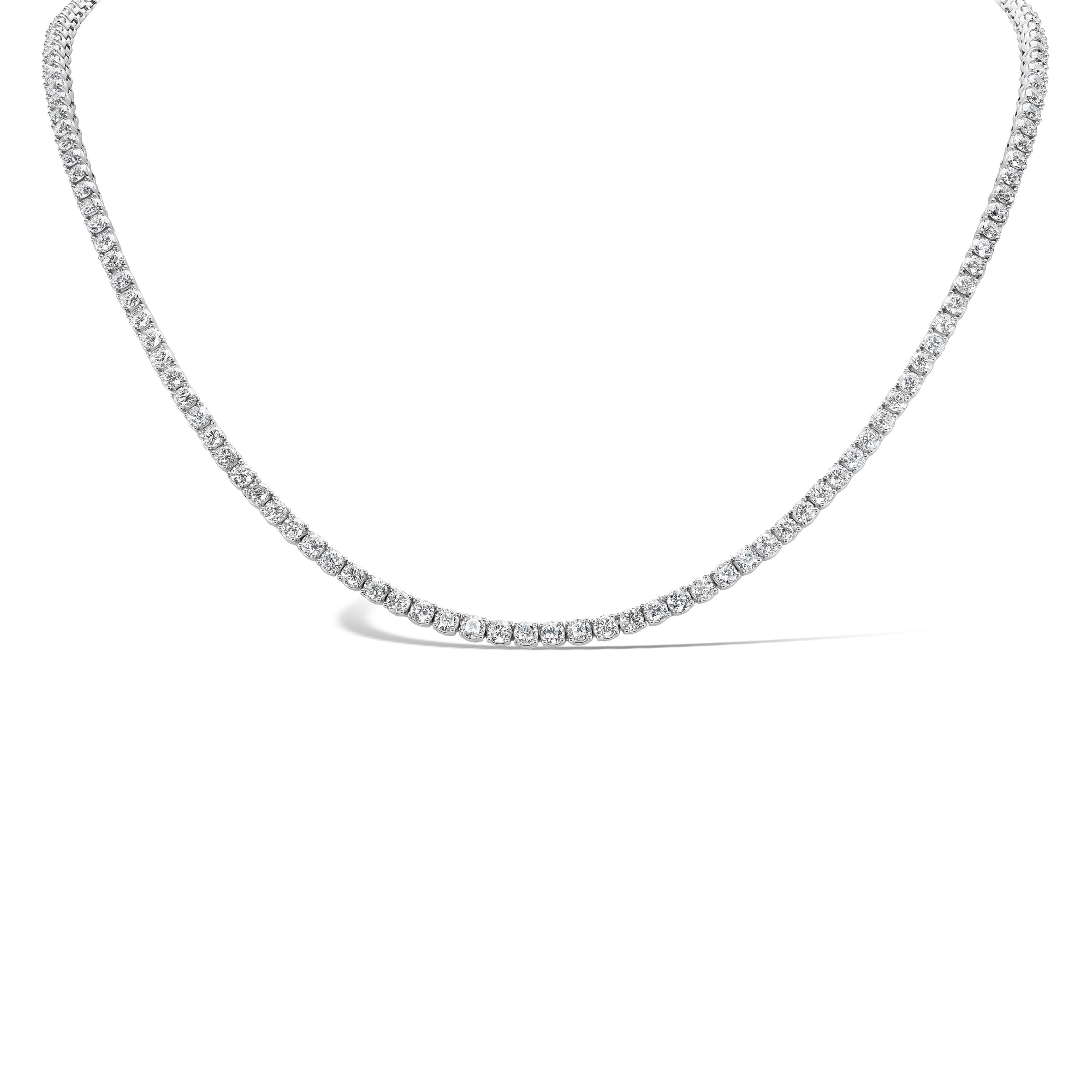 Yves Shared Prong Tennis Necklace