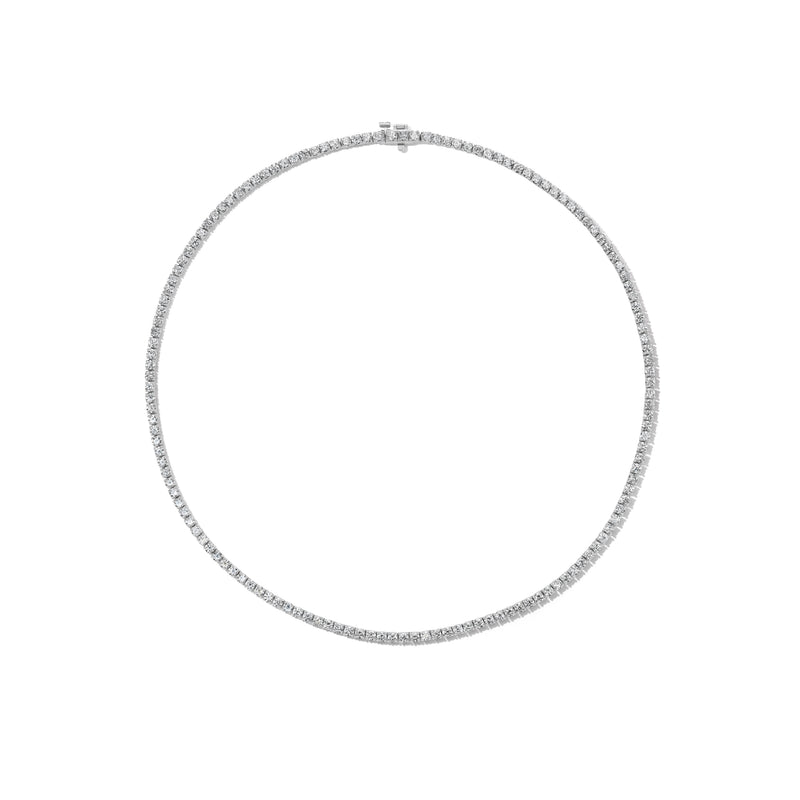 Yves Shared Prong Tennis Necklace