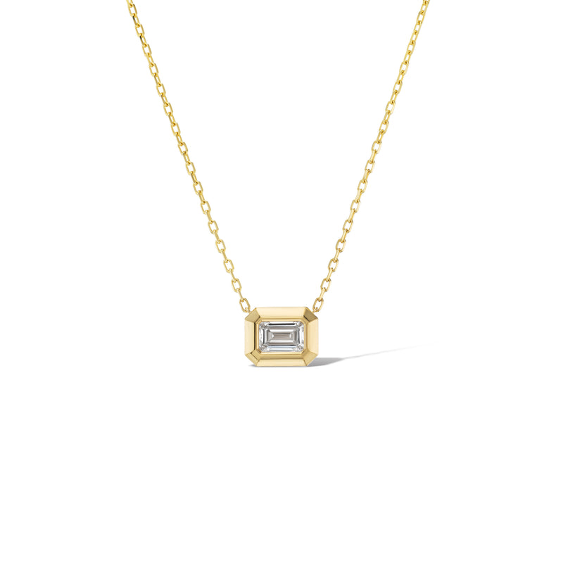 Glow Emerald Cut Solitaire Pendant