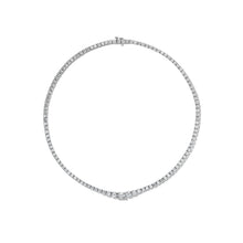 Yves Graduated Shared Prong Tennis Necklace