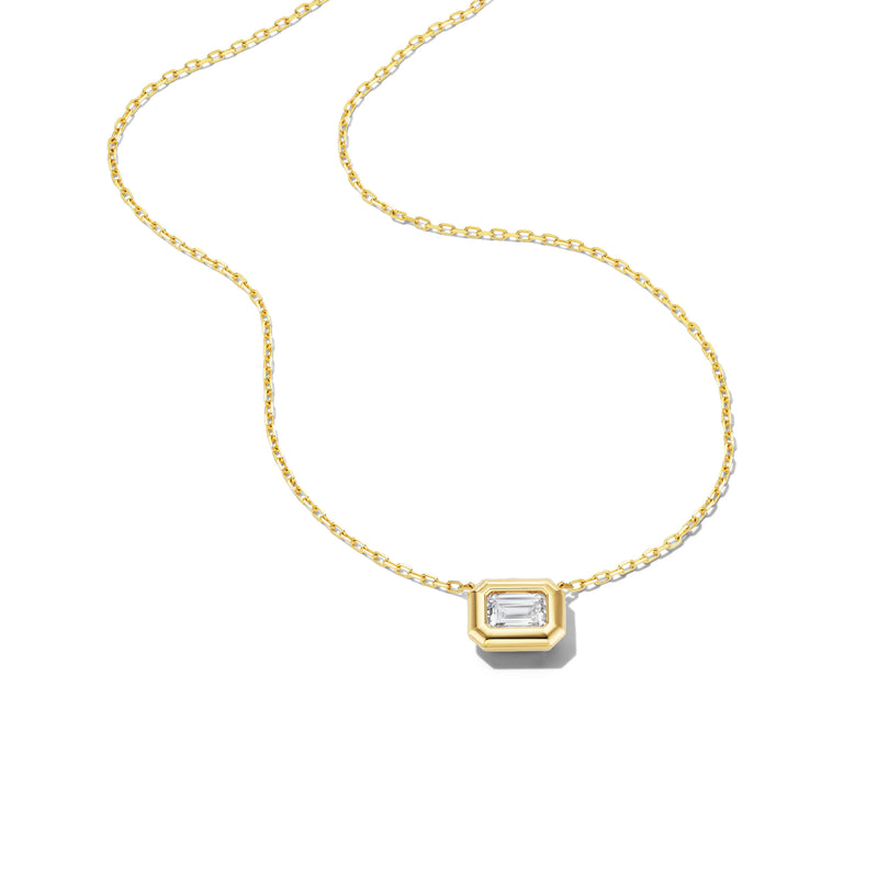 Glow Emerald Cut Solitaire Pendant