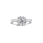 Yves Solitaire Ring with Hidden Halo