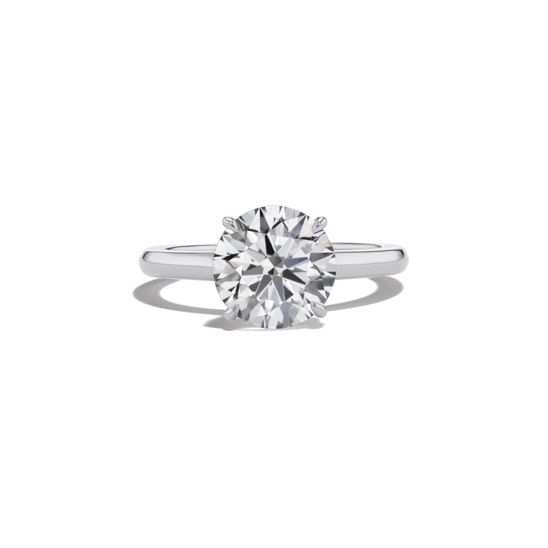 Yves Solitaire Ring with Hidden Halo